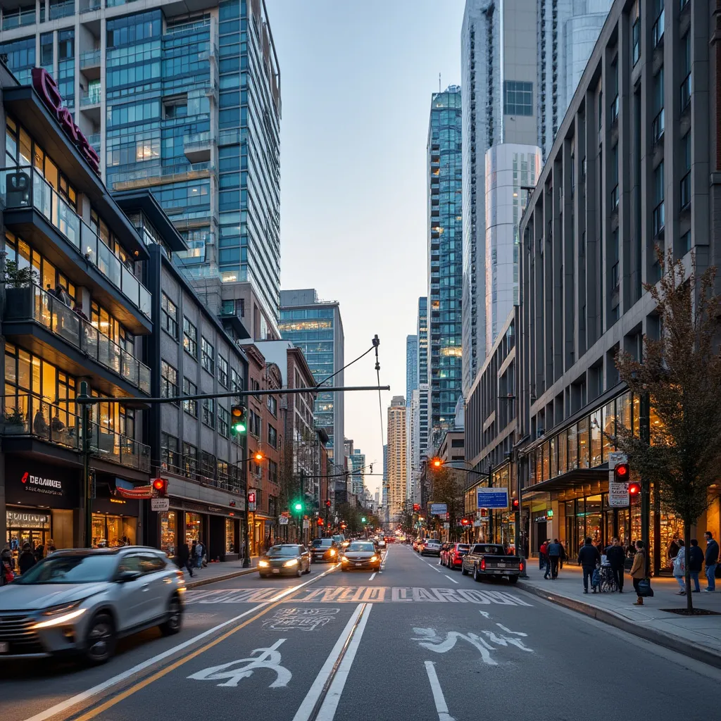 Canadian city street
