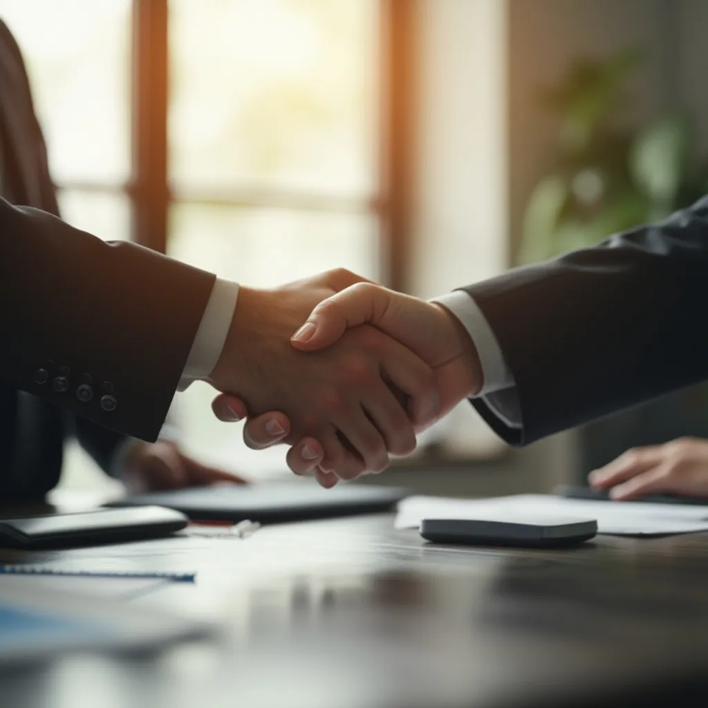 Business handshake